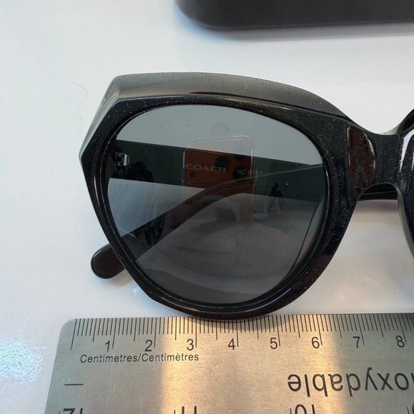 Coach HC8193 – Dark Grey Glitter Sunglasses - Picture 11 of 13